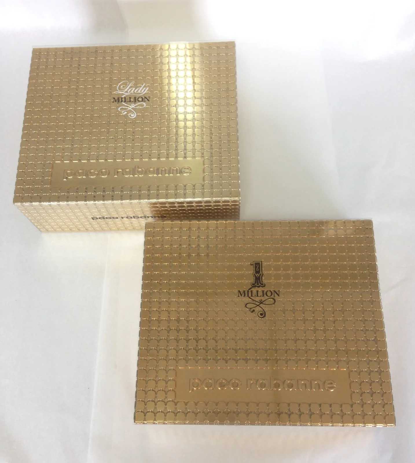 Paco Rabanne · Coffret doré — réalisation Maq’Exe