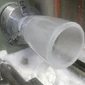 Usinage d’un bloc de plexiglas au tour — réalisation Maq’Exe
