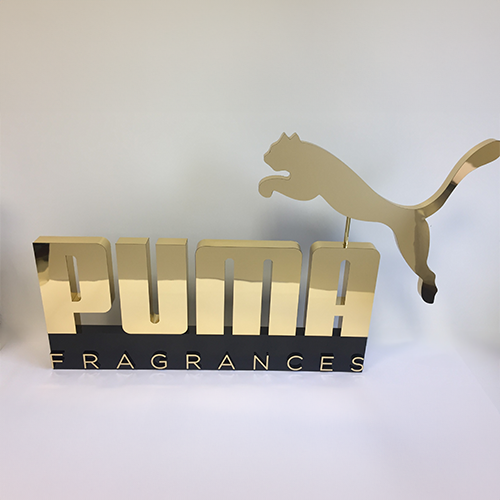 Puma · Lettrage en volume — réalisation Maq’Exe