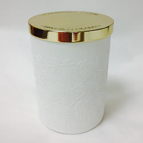 Bougie porcelaine et or — réalisation Maq’Exe