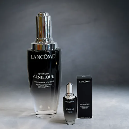 Factice géant · Lancôme Génifique — réalisation Maq’Exe