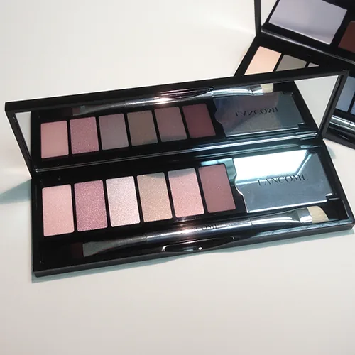 Palette de fards rosés — réalisation Maq’Exe